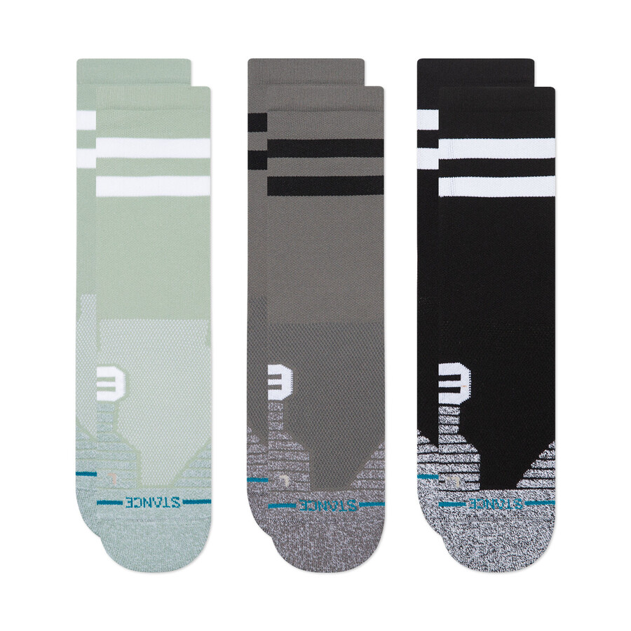 3er-pack performance crew socken mittelgroß