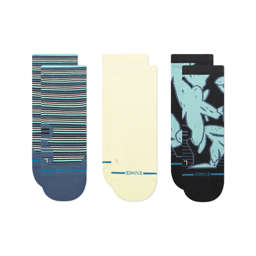 leichte performance-viertelsocken 3er-pack